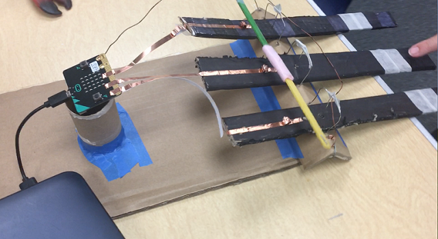 Keyboard with copper tape