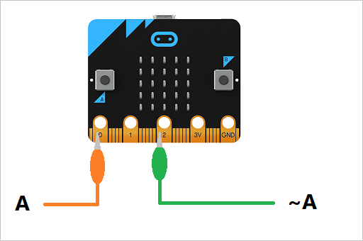 NOT gate wiring diagram