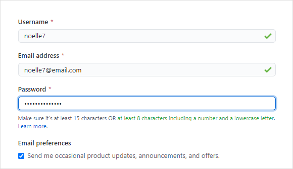 Enter email and password